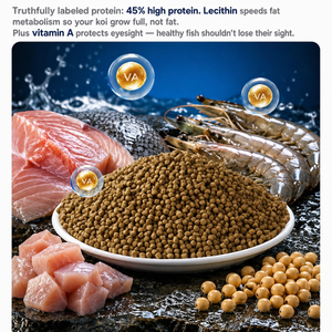 Alimento para Peces Yee Goldfish, Alto en Proteínas, en Gránulos Pequeños, para Peces Oranda, Ranchu, Telescope y Koi, Alimento Flotante, Dieta Nutritiva Diaria - Product Image 5