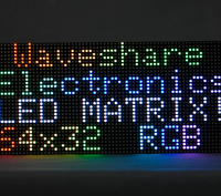 Panneau matriciel LED RVB pleine couleur AIsmartlink 64x32, pas de 2,5 mm, luminosité réglable, écran d'affichage connectable en chaîne
