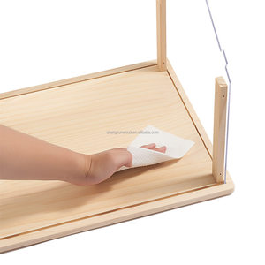 Casa per animali da compagnia 24 pollici criceto trasparente gabbia criceto habitat recinzione legno cornice pannelli acrilici - Product Image 4