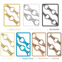 Chaîne de rideau en aluminium à motifs colorés, conception à double crochet, rail pour application de cloisonnement intérieur et extérieur dans les halls d'hôtels