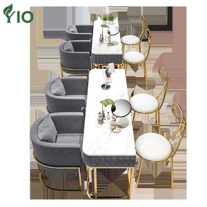 Table de manucure double moderne avec système de ventilation pour <span class=keywords><strong>salon</strong></span> de manucure ou centre commercial offrant un espace de travail propre - Product Image 3