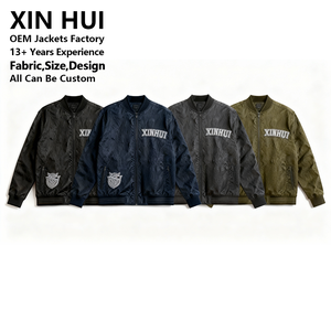 Custom Crinkled Fabric Men's <b>Long</b> Loose Winter Bomber <b>Jacket</b> Silver Embroidered Premium Pliss Tech Vintage Hip Hop Streetwear - Product Image 4