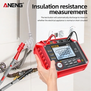 Testeur de résistance d'isolement analogique MH12, ohmmètre, outil de mesure avec tension de test de 100V à 1000V et plage de 0,1M à 1999M - Product Image 3