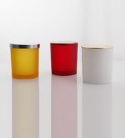 Cadeau parfumé clair de pot de verre de bougie de pot de bougie avec le couvercle en verre
