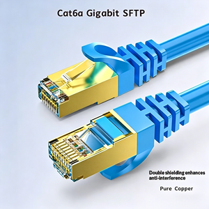 Cable de Conexión de Alta Velocidad CAT6/CAT6a SFTP de Cobre Puro <span class=keywords><strong>RJ45</strong></span> para Router de Banda Ancha, Cable de Red para Ingeniería 5G - Product Image 2