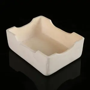 Wadah keramik suhu tinggi/wadah lebur aluminium untuk tungku tabung