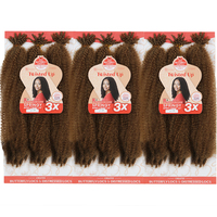 Cheveux synthétiques en vrac pour tresses afro bouclées naturelles, tresses torsadées, trame unique