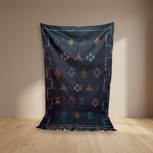 Alfombra Tribal Hecha a Mano, Alfombra Marroquí de Seda de Cactus, Alfombras Rectangulares con Base de Yute, para Sala de Estar, Venta al Por Mayor, Anudadas a Mano - Product Image 6