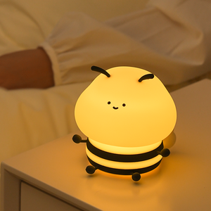 عائلة ICARER حيوان لطيف بتحكم الصنبور Kawaii هدية النحل سيليكون مصباح ضوء الليل - Product Image 3