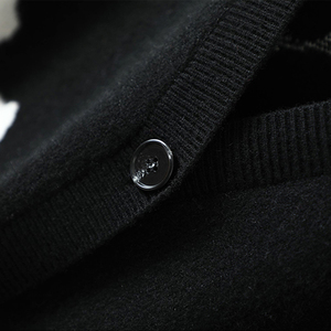 <span class=keywords><strong>Cardigan</strong></span> GUOOU grammo grande pesante con scollo a V <span class=keywords><strong>bianco</strong></span> Cashmere per maglione cappotto ampio da <span class=keywords><strong>donna</strong></span> di media lunghezza - Product Image 3