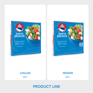 Imitation de chair de crabe Santa Bremor 200 g, produit surimi, vente en gros auprès du fabricant - Product Image 5