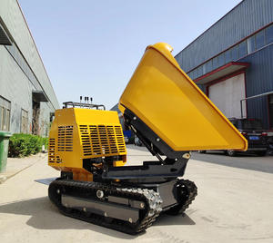 Minidumper Amarillo con Sistema de Orugas, Motor Diésel, para Uso en Construcción y Agricultura - Product Image 3
