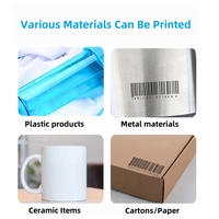 Imprimante d'étiquettes à jet d'encre portable WAISU 12,7 mm avec écran tactile et batterie intégrée pour carton, papier, plastique - Impression de logo, date, code QR
