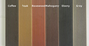 Muestra gratis Anti-UV impermeable extraíble madera plástico compuesto suelo hueco Wpc Decking Panel de suelo 2200mm al aire libre - Product Image 3