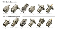 Connecteur mâle en cuivre TNC-J-3 avec broche interne, adaptateur RF pour câble coaxial RG58, type jack/fiche