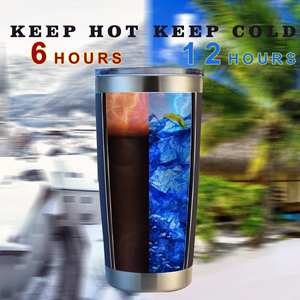 Vaso Térmico de 20 oz con Tapa, Vasos Térmicos de Acero Inoxidable, Vaso de Viaje para Café, Vaso de Agua con Aislamiento al Vacío de Doble Pared - Product Image 3