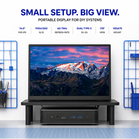 Moniteur d'ordinateur miniature 14 pouces en gros, 60-75Hz FHD IPS, double Type-C, écran externe pour intégration industrielle et DIY