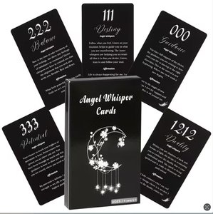Conception personnalisée de la carte Oracle Angel Whispering, guidance angélique, jeu de société, portable, écologique et durable - Product Image 2