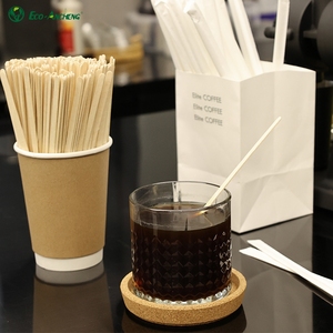 Hot Sale Bulk Wooden Drink <strong>Stirrer</strong> Disposable <strong>Coffee</strong> <strong>Stirrer</strong> with Eco Friendly Individually Paper Wrapped - Product Image 5