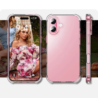 Coque souple en silicone antichoc pour iPhone 17 Pro Max Coque arrière transparente ultra fine pour iPhone 17 Pro Max 17 Pro Coque mince