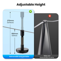 KY01 2025 Nouveau design Ventilateur de table portable pliable ultra-silencieux anti-mouches (supérieur) – Éloigne les mouches et les moustiques