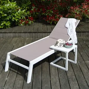 China Supplier sun bed outdoor sunlounger Commercial furniture sun beach pool lounger chair