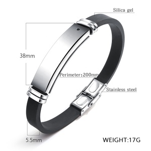 Gelang Magnet Silikon Stainless Steel, Gelang Magnetik Pria Grosir Energi <span class=keywords><strong>Xtreme</strong></span> Bahan Baja Tahan Karat - Product Image 3