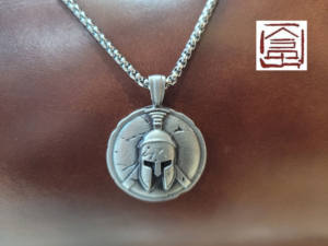 หมวกกันน็อคทหารสปาร์ตัน,เครื่องประดับแนวพังก์ขายดีสร้อยคอฮิปฮอปได้รับความนิยมในอินสตาแกรม - Product Image 6