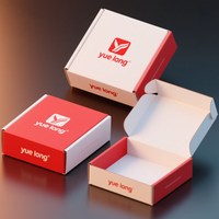 Boîtes d'expédition postales en carton ondulé recyclables à faible MOQ, personnalisables avec logo, roses, pour emballage cadeau, chaussures, vêtements, pour petites entreprises