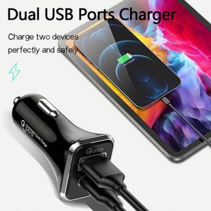 Chargeur de voiture universel 38W pour téléphone, charge rapide 3.0, charge rapide en voiture, adaptateur de chargeur USB-C 2 ports - Product Image 3