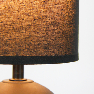 Modern <strong>Table</strong> <strong>Lamp</strong> <strong>for</strong> Decorative Use Living Room Bed Room Office Ceramic <strong>Black</strong> Round Fabric <strong>Shade</strong> Indoor Lighting Led <strong>Lamps</strong> - Product Image 4