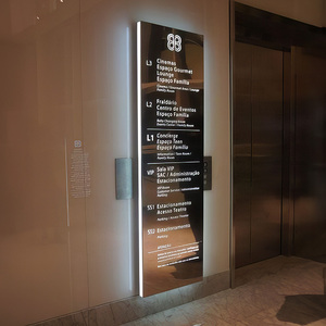 Bureau extérieur personnalisé salle de bains lumineux Led acrylique signalisation d'orientation bâtiment en aluminium signalisation de localisation <span class=keywords><strong>annuaire</strong></span> extérieur - Product Image 4