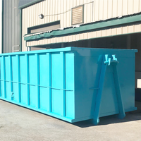 Conteneur à benne basculante de 15,40 mètres cubes pour la collecte des déchets de construction en extérieur, vente en gros, avec le meilleur service