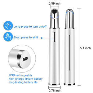 Masajeador Facial eléctrico iónico para el cuidado de la piel, masajeador Facial con vibración Sónica, frío y calor, eliminación de ojeras y ojos antienvejecimiento - Product Image 6