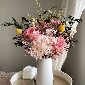 Arrangement <span class=keywords><strong>de</strong></span> roses préservées personnalisé, fleurs séchées minimalistes pour bouquet <span class=keywords><strong>de</strong></span> mariée et centre <span class=keywords><strong>de</strong></span> table, DIY pour décoration <span class=keywords><strong>de</strong></span> table - Product Image 3