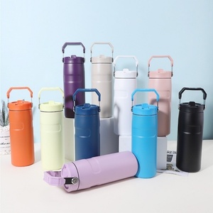 Custom Logo 16oz-50oz Double Wall Stainless Steel Vacuum Cold Resistant Water Bottle Fast Flow Lid Hand Grip for Back School - Product Image 6