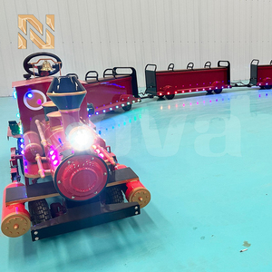 Tren Turístico Eléctrico <span class=keywords><strong>de</strong></span> 17 Plazas del Mejor Fabricante, Tren sin Rieles con Batería Potente para Parques y Centros Comerciales, Certificado CE - Product Image 6