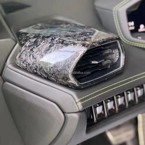 Couverture de garniture intérieure du tableau de bord de la console centrale en fibre de carbone sèche de style OEM pour Lamborghini Huracan LP580 LP610 EVO - Product Image 4