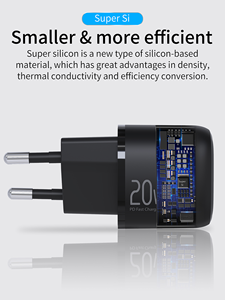 Adaptateur secteur de type C durable et <span class=keywords><strong>s</strong></span>ûr, chargeur mural rapide PD 20W <span class=keywords><strong>pour</strong></span> téléphone, chargeurs <span class=keywords><strong>pour</strong></span> téléphone portable, chargeur de téléphone portable - Product Image 2