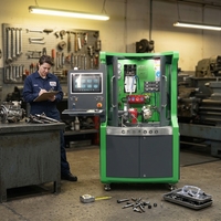 Testeur d'injecteurs diesel Crystal EUI HEUI, banc d'essai de pompe diesel Common Rail avec Cambox CRS1000