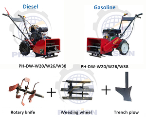 Machine de désherbage multifonctionnelle personnalisée en usine avec motoculteur de désherbage pour le désherbage agricole de fossé de verger - Product Image 6
