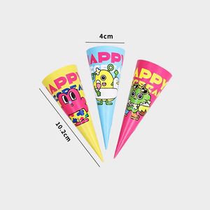 Manchon en papier kraft recyclable à double paroi avec logo personnalisé Papier d'emballage personnalisé de qualité alimentaire pour cornet de crème glacée - Product Image 2