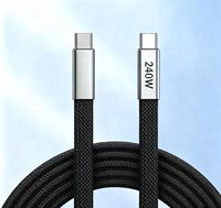 240W PD USB-C zu USB-C Kabel mit Faltbarem Handyständer Schnellladekabel für 8iP15 16 17 Pro Max Android Laptops