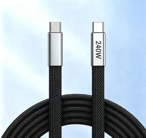 Cable <span class=keywords><strong>USB</strong></span> <span class=keywords><strong>C</strong></span> a <span class=keywords><strong>USB</strong></span> <span class=keywords><strong>C</strong></span> de 240W PD con Soporte Plegable para Teléfono, Cable de Carga Rápida para iPhone 15 16 17 Pro Max, Laptops Android - Product Image 3