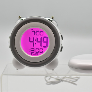 Bán buôn kép Thêm Loud rung Led ngủ huấn luyện viên thức dậy điện tử kỹ thuật số phòng ngủ thông minh đồng hồ báo thức với lịch - Product Image 3