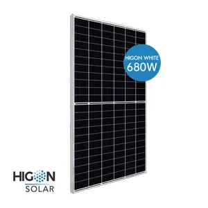Higon 700W 태양 전지 패널 210mm 반 컷 660W 670W 680W Cpv 태양 전지 모듈 가정용 지상 사용