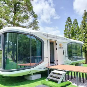 혁신적인 우주 캡슐 조립식 주택 AI 음성 제어 스마트 홈 시스템 맞춤형 모듈 형 컨테이너 하우징 - Product Image 5