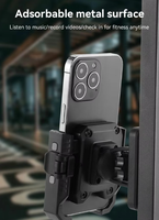 Support magnétique pour téléphone N52, rotation à 360°, double attraction, pour la salle de sport, le vélo, cadre métallique, support universel pour téléphone portable
