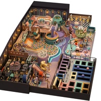 Équipement FEC intérieur personnalisé sur le thème Steampunk Carnival, avec toboggan multi-voies, tube spiralé, piscine à balles, trampoline FUN STATION Dragon |   OEM&