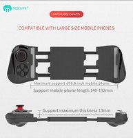 Gamepad Sensitif Meregang, Joystick Pengontrol Game Nirkabel BT Ponsel PUBG Kotak TV PC VR untuk Android IOS
